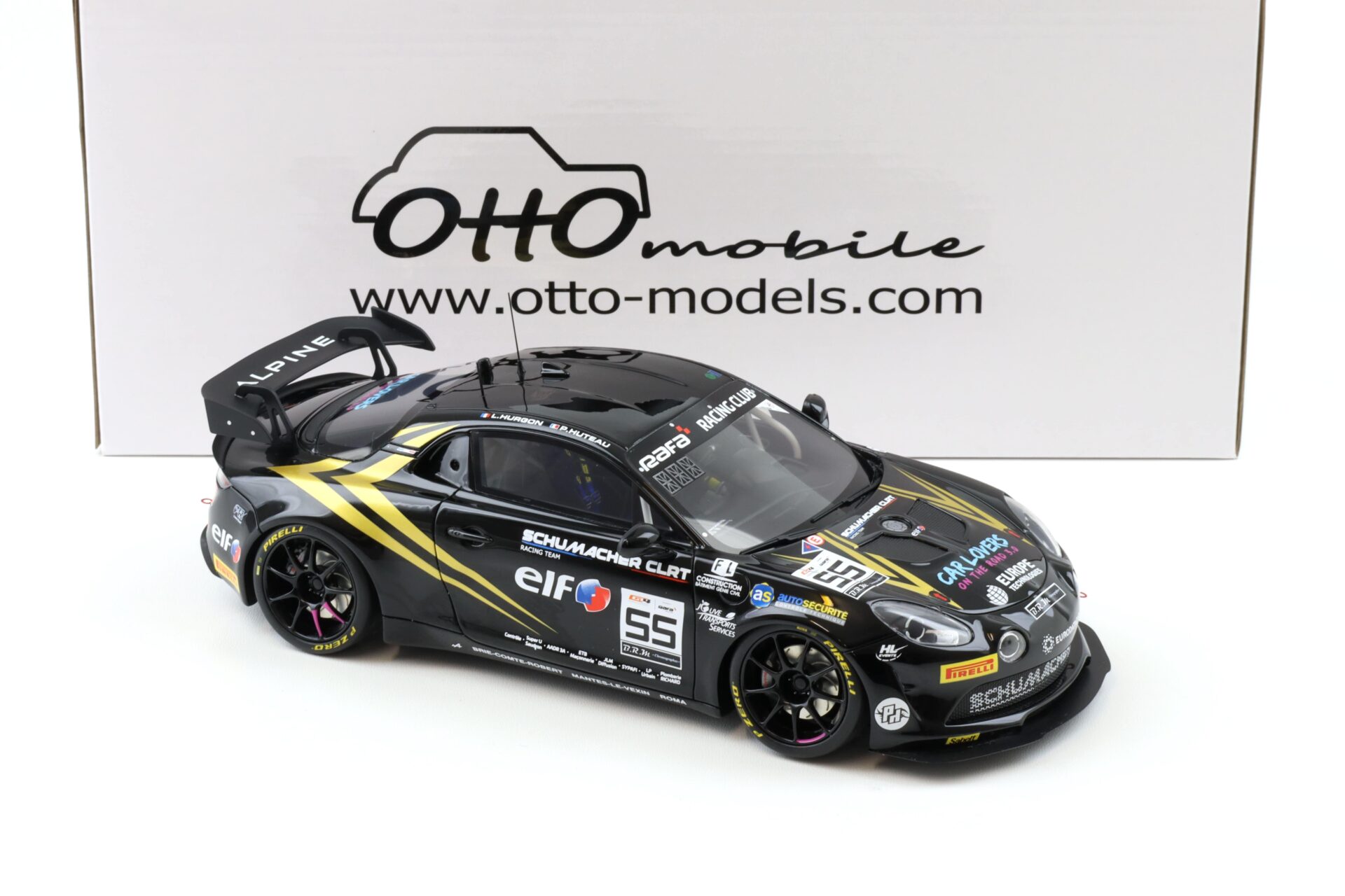 1:18 OTTO mobile OT1149 Alpine A110 GT4 EVO GT4 European Series 2024 black