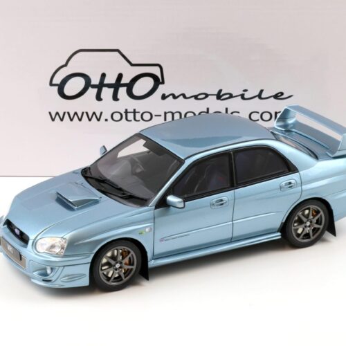 1:18 OTTO mobile OT1114 Subaru Impreza WRX STI WR1 Solberg Edition Ice blue metallic