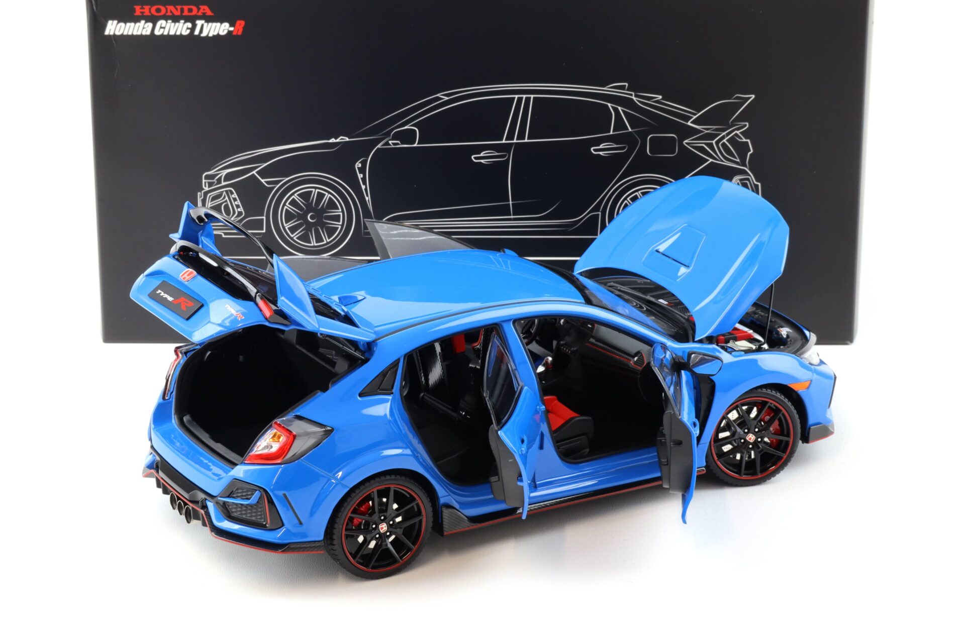 1:18 LCD Models Honda Civic Type-R FK8 Racing blue 2020 LCD18005B-RB