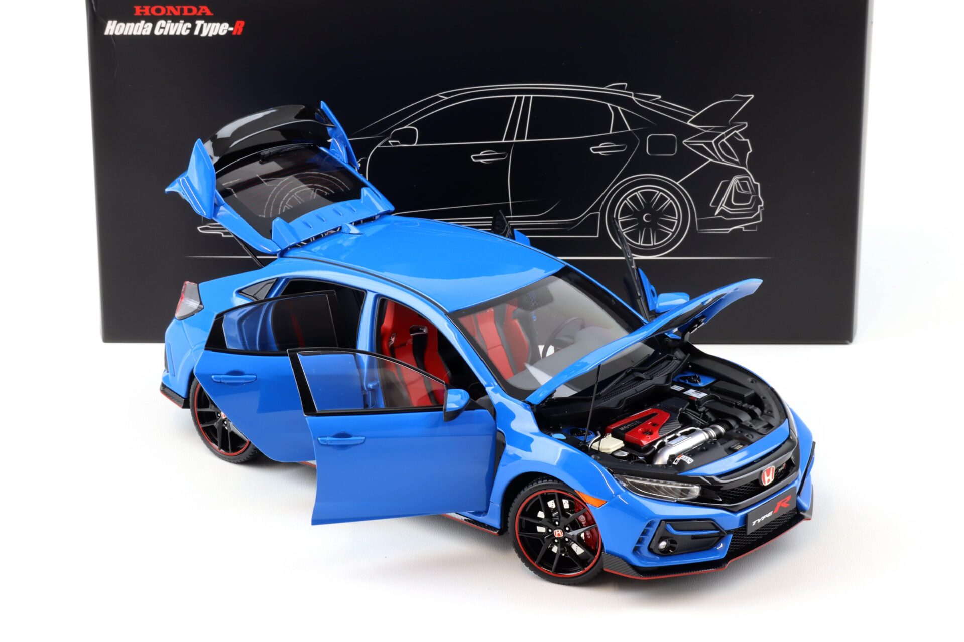 1:18 LCD Models Honda Civic Type-R FK8 Racing blue 2020 LCD18005B-RB