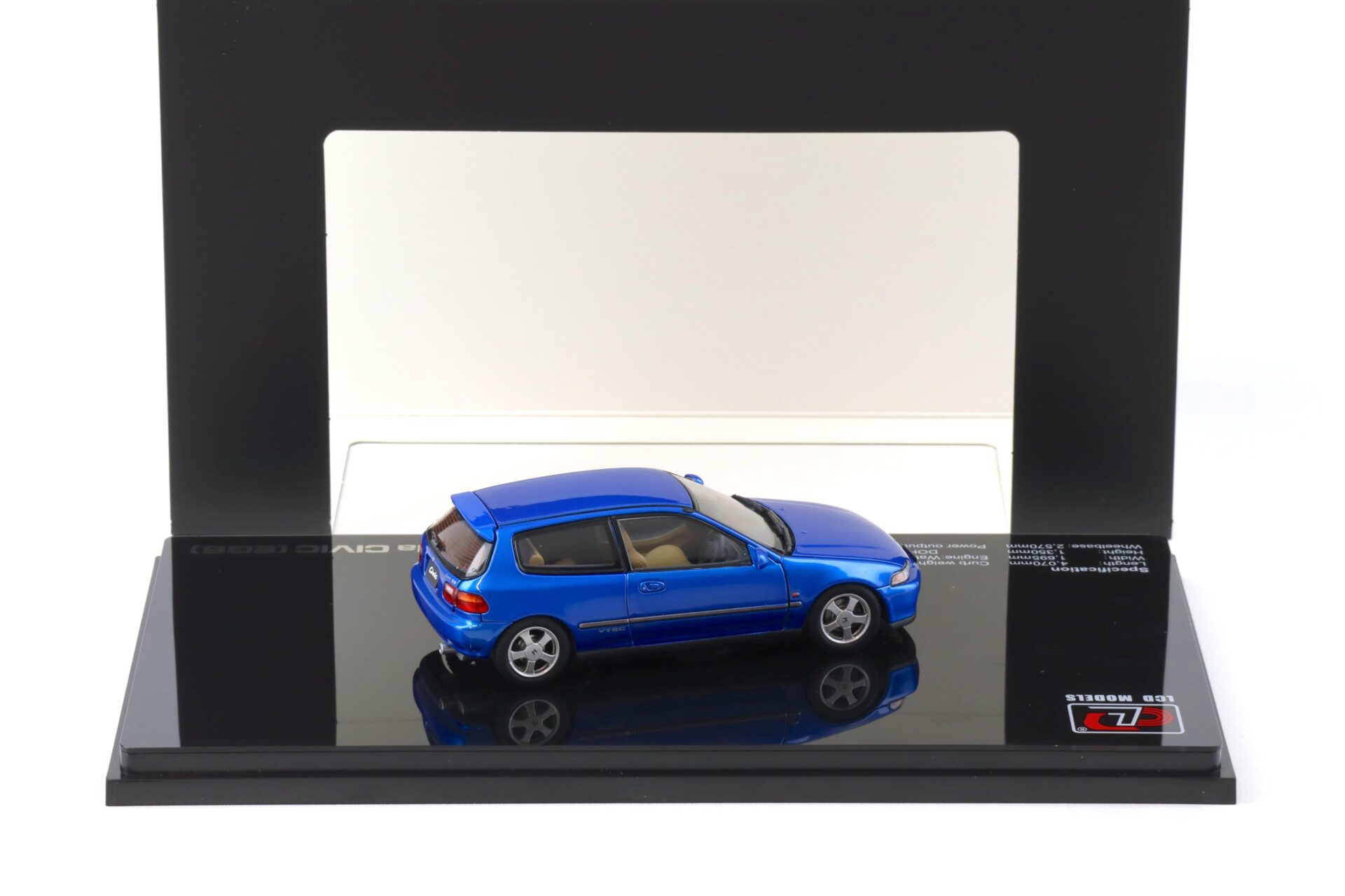 1:43 LCD Models Honda Civic SiR II (EG6) VTEC 1993 blue metallic LCD43010-BU
