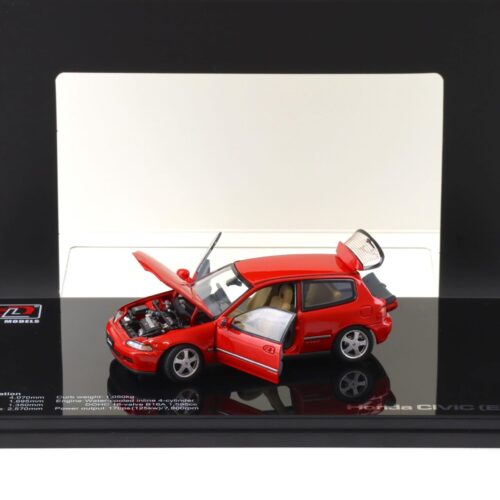 1:43 LCD Models Honda Civic SiR II (EG6) VTEC 1993 red LCD43010-RE