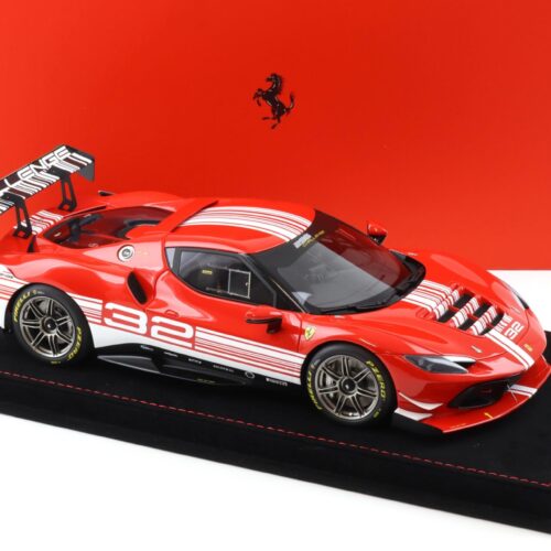 1:18 BBR Ferrari 296 Challenge 2023 Launch Version red/ white - Limited 296 pcs.