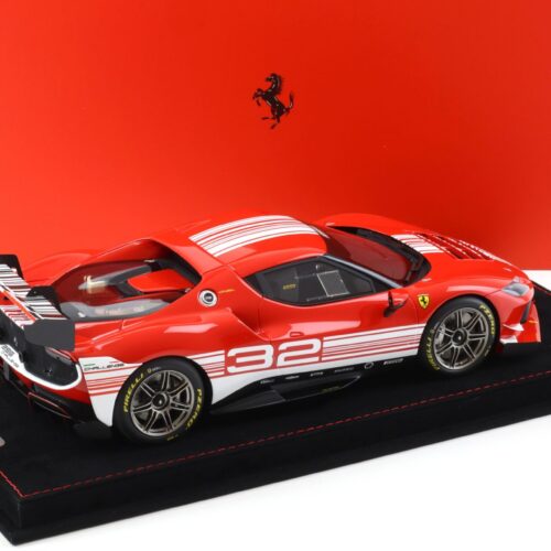 1:18 BBR Ferrari 296 Challenge 2023 Launch Version red/ white - Limited 296 pcs.