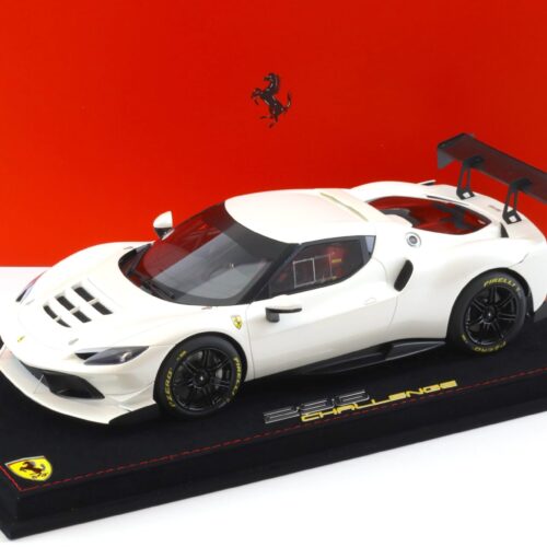 1:18 BBR Ferrari 296 Challenge 2023 Fuji white - Limited 12 pcs.