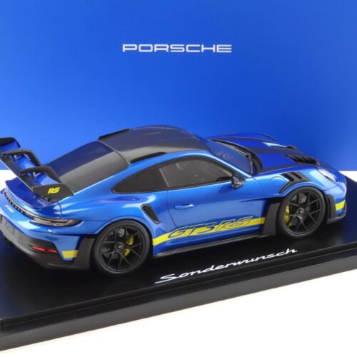 1:18 Spark Porsche 911 992 GT3 RS Saphirblue Limited 300 pcs MAP Porsche Museum