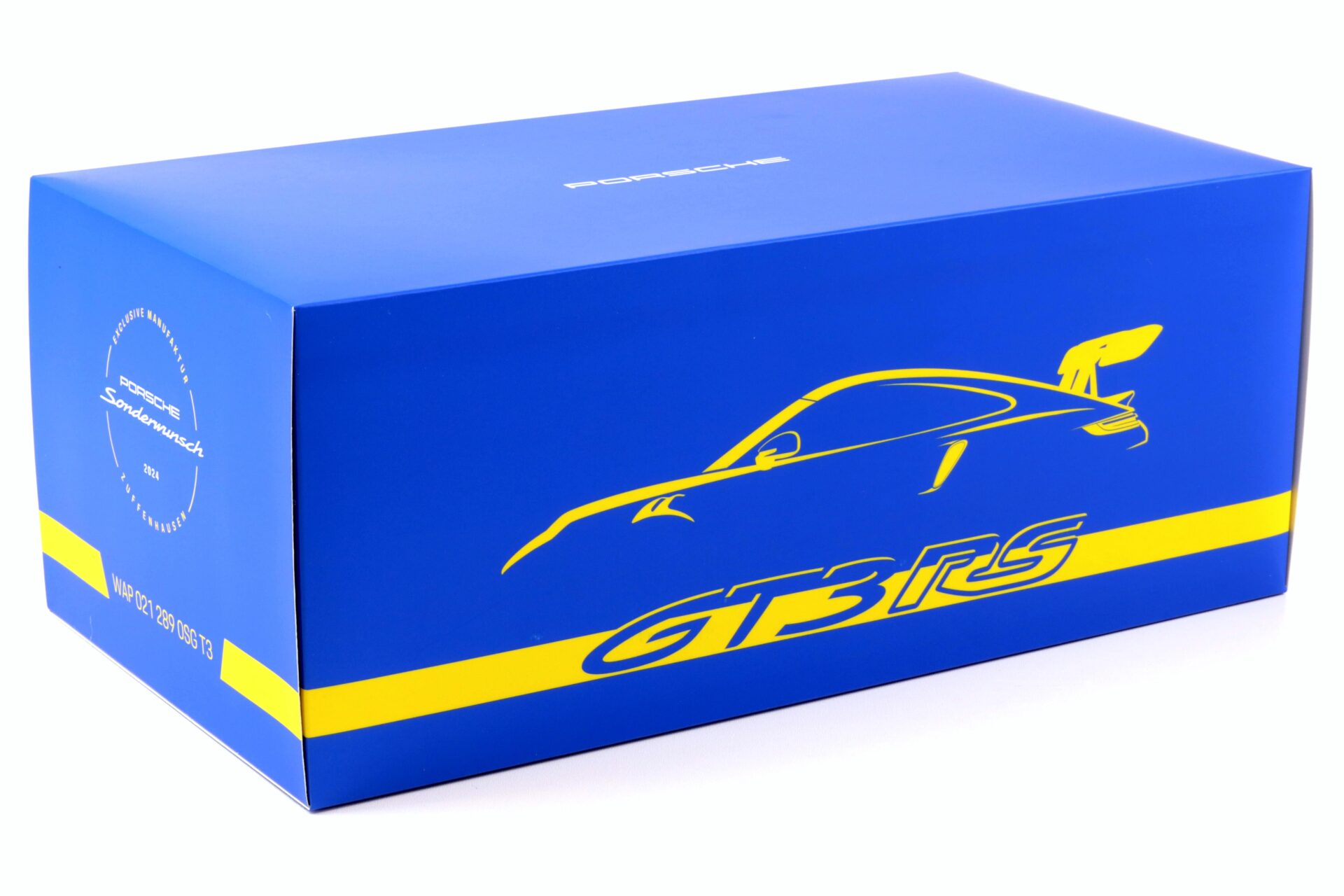 1:18 Spark Porsche 911 992 GT3 RS Saphirblue Limited 300 pcs MAP Porsche Museum
