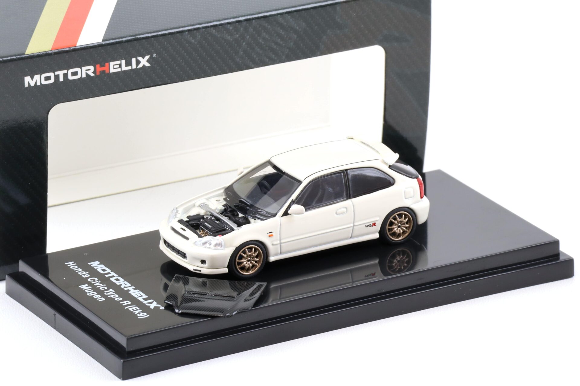 1:64 Motorhelix Honda Civic Type R (EK9) Mugen Championship white M65011