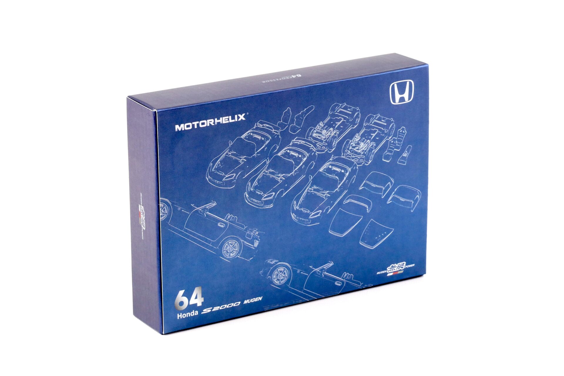 1:64 Motorhelix 64 Honda S2000 Mugen Apex blue Semi assembled Kit HEC EXPO