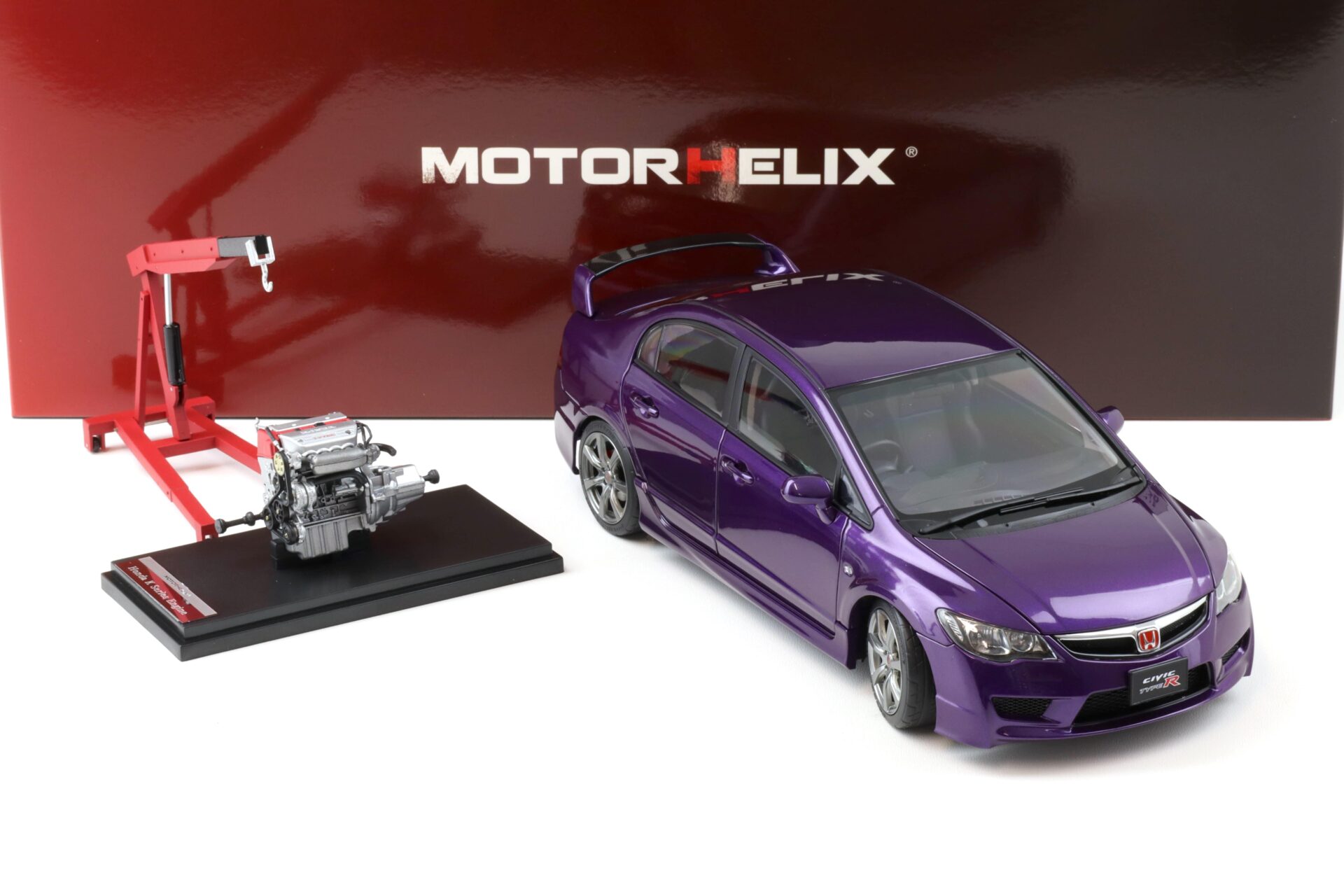 1:18 Motorhelix Honda Civic Type R (FD2) Late Version Deep violet pear M85407