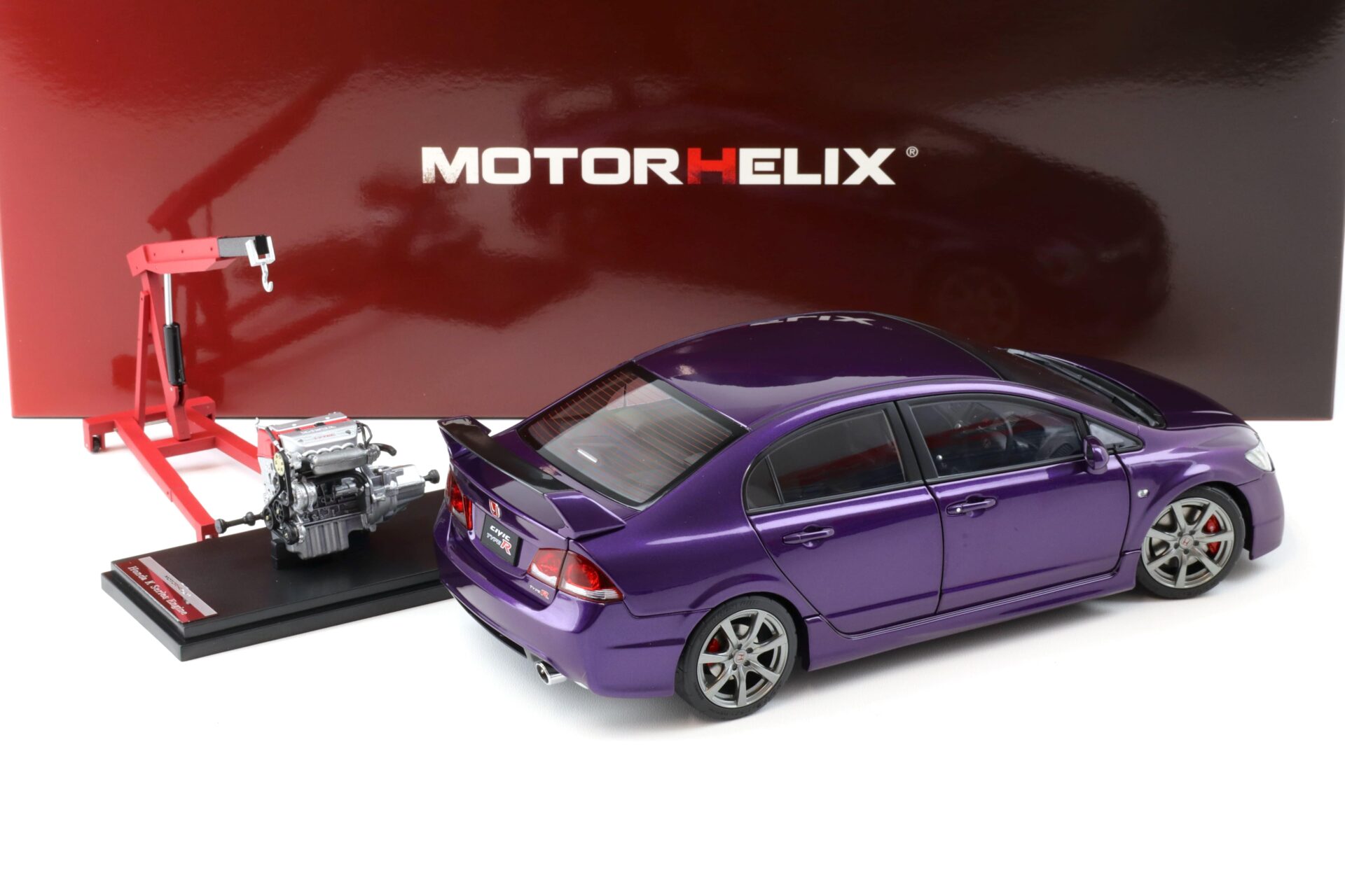 1:18 Motorhelix Honda Civic Type R (FD2) Late Version Deep violet pear M85407