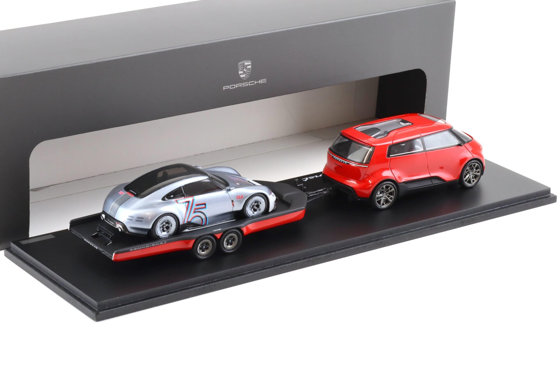 1:43 Spark SET Porsche Vision Renndienst + Porsche Vision 357 WAP DEALER