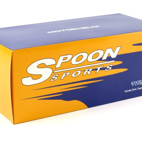 1:18 Motorhelix Honda Civic Type R (EK9) SPOON yellow/ blue livery + engine M85014