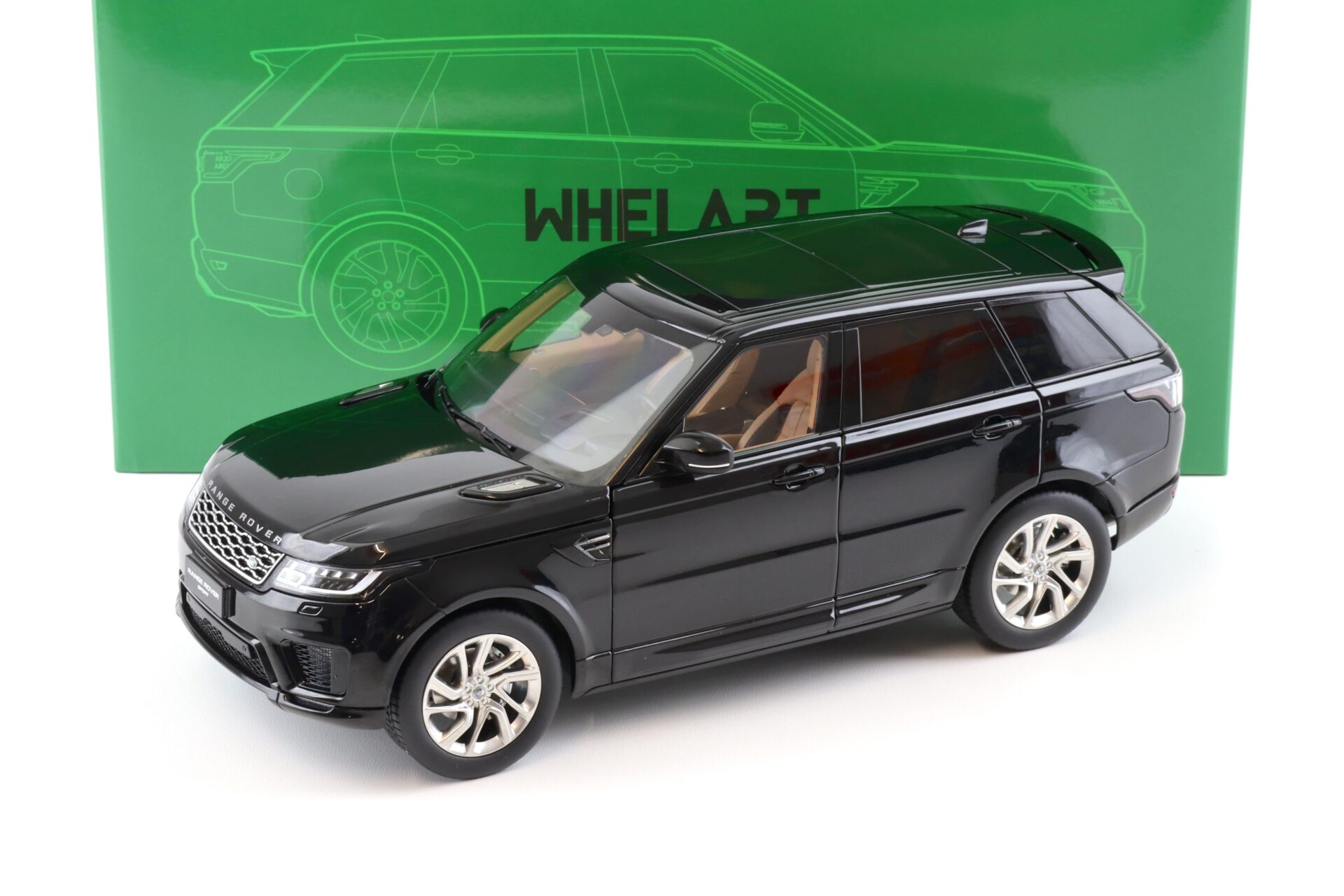 1:18 WHELART Range Rover Sport 2018 black / silver wheels