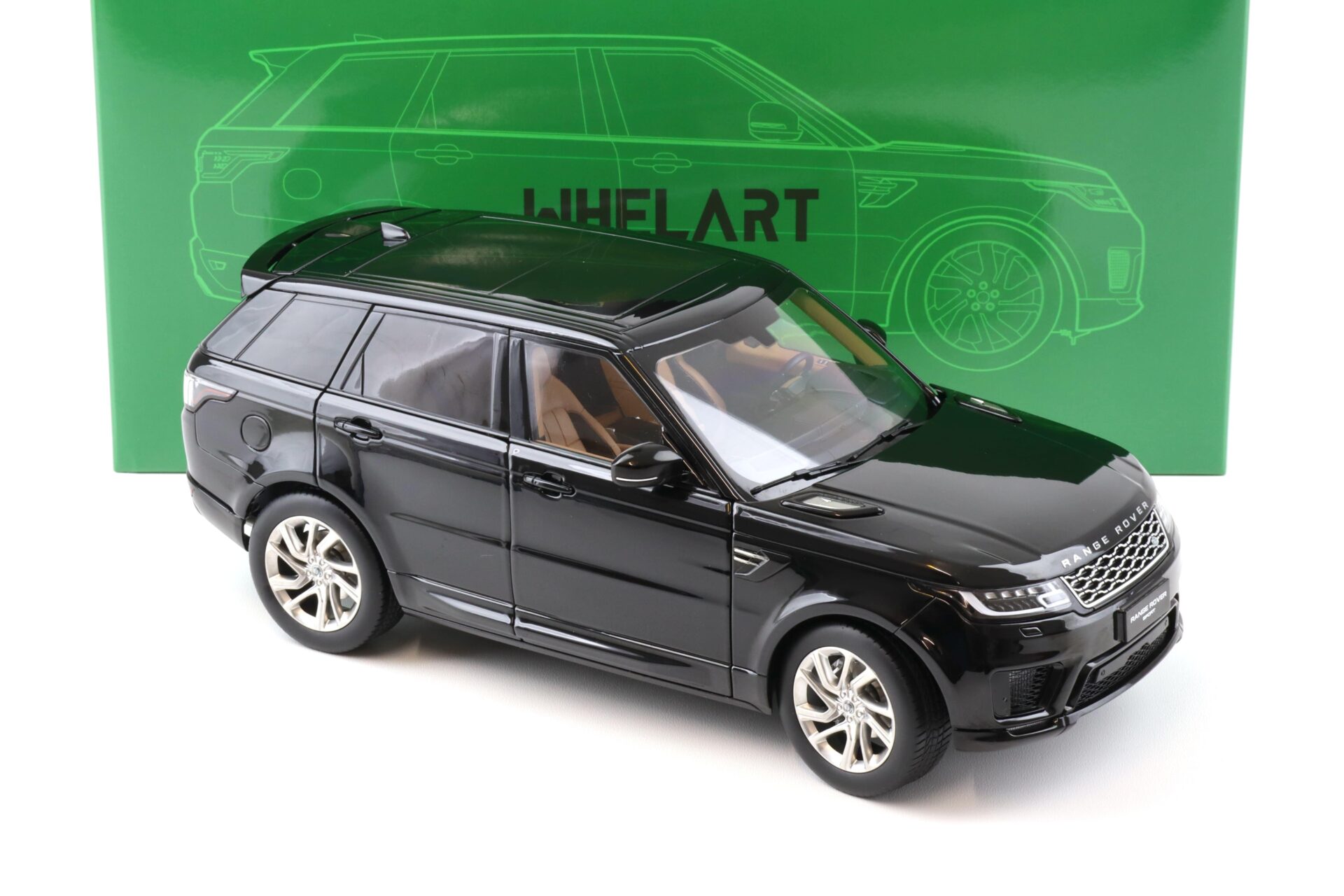 1:18 WHELART Range Rover Sport 2018 black / silver wheels