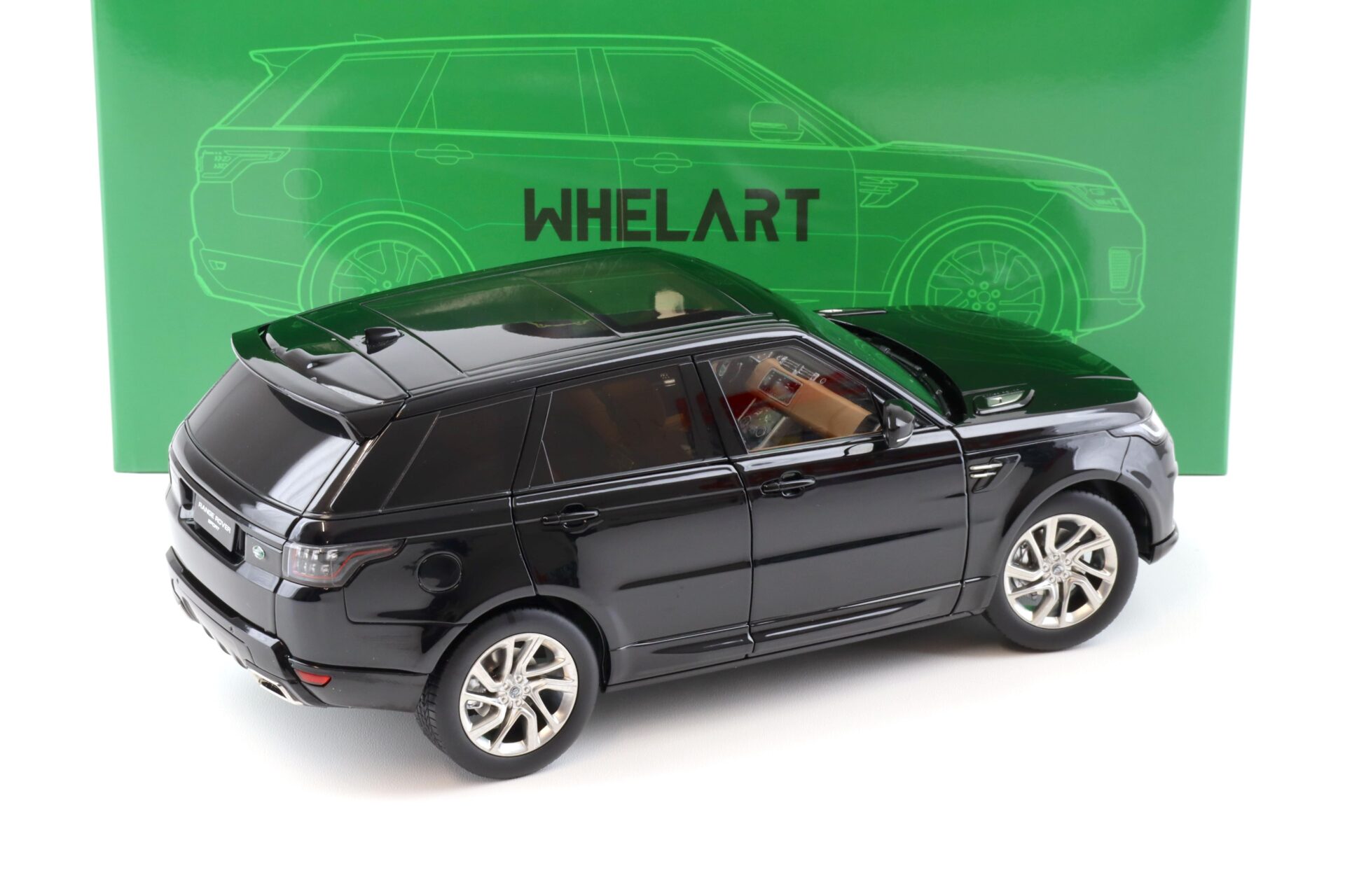 1:18 WHELART Range Rover Sport 2018 black / silver wheels