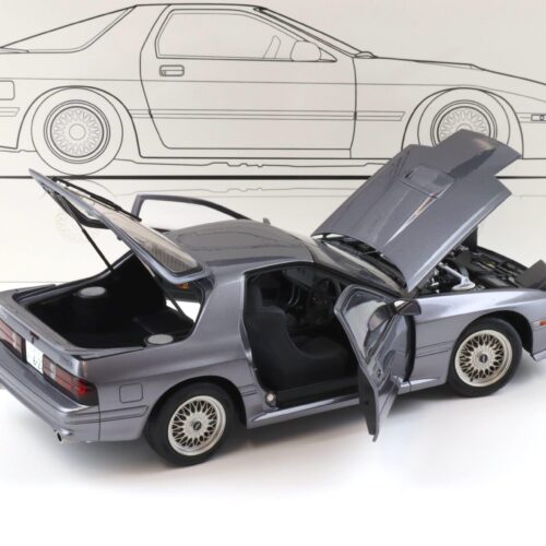 1:18 WHELART Mazda Savanna RX-7 FC3S Coupe grey metallic