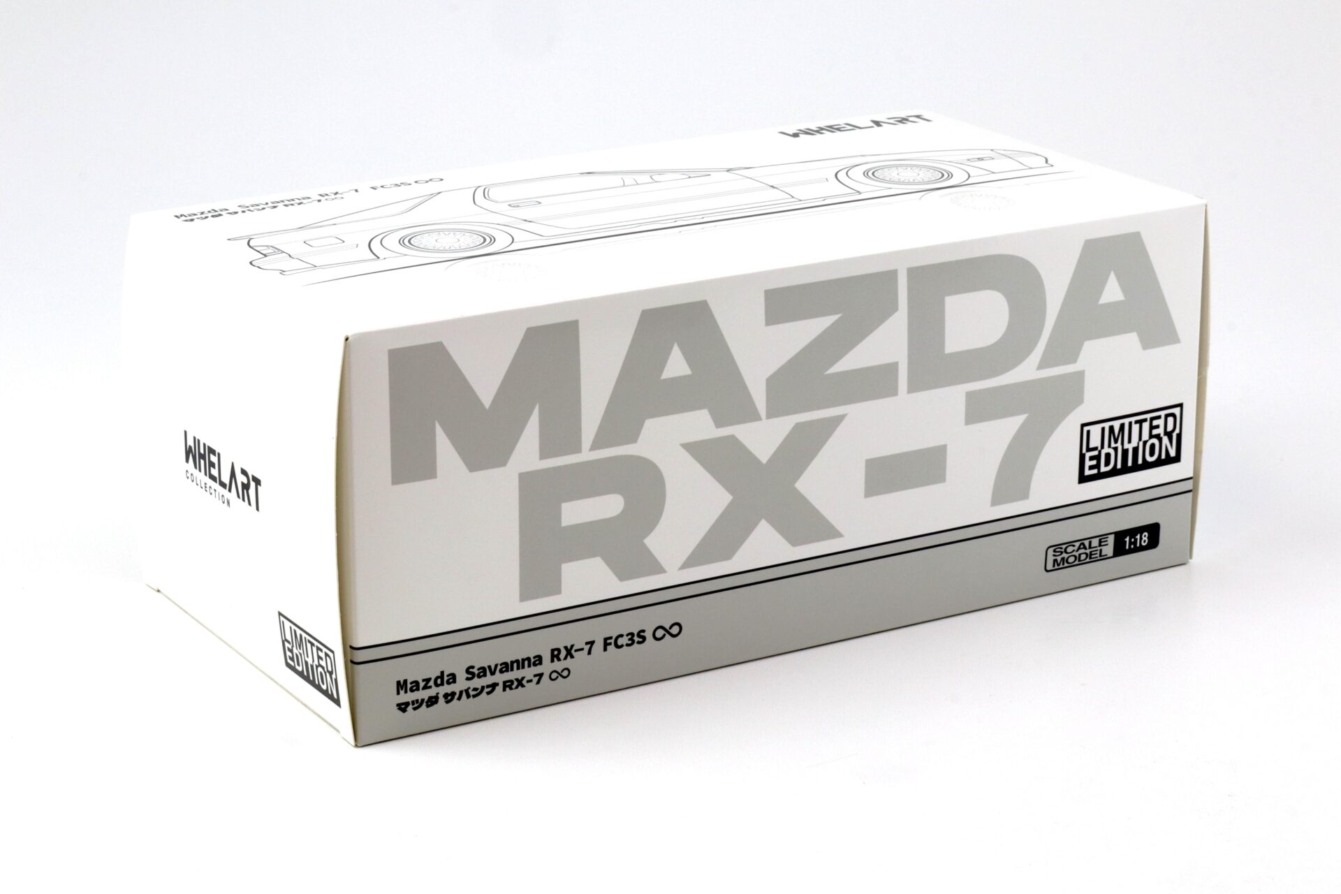 1:18 WHELART Mazda Savanna RX-7 FC3S Coupe grey metallic