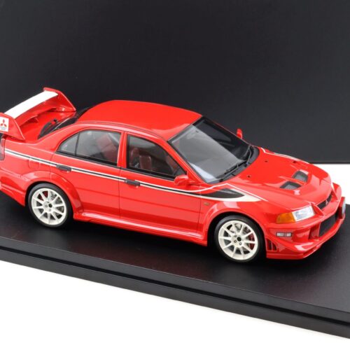 1:18 POP RACE Mitsubishi Lancer EVO 6.5 Tommi Makinen Edition red