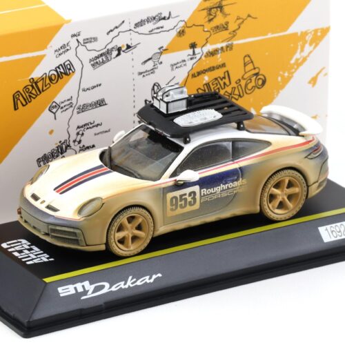 1:43 Spark Porsche 911 (992) Dakar AHEAD #953 Roughroads Dirty Version WAP DEALER