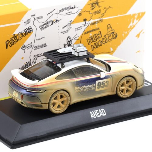 1:43 Spark Porsche 911 (992) Dakar AHEAD #953 Roughroads Dirty Version WAP DEALER