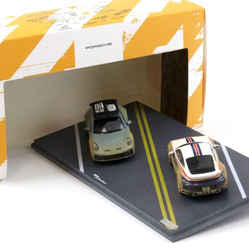 1:43 Spark SET Porsche 911 992 Dakar AHEAD Sombra verde & Roughroads WAP DEALER - Imagen 2