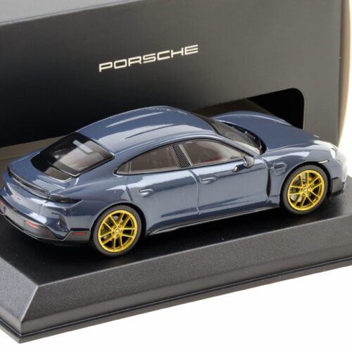 1:43 Norev Porsche Taycan Turbo GT (J1.2) Pale blue metallic/ gold wheels WAP DEALER