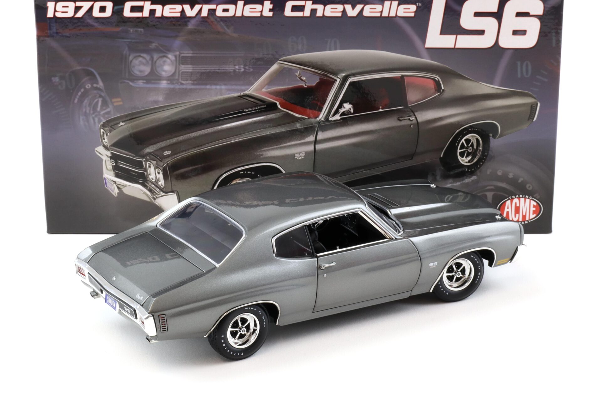 1:18 ACME 1970 Chevrolet Chevelle LS6 SS454 Coupe grey metallic