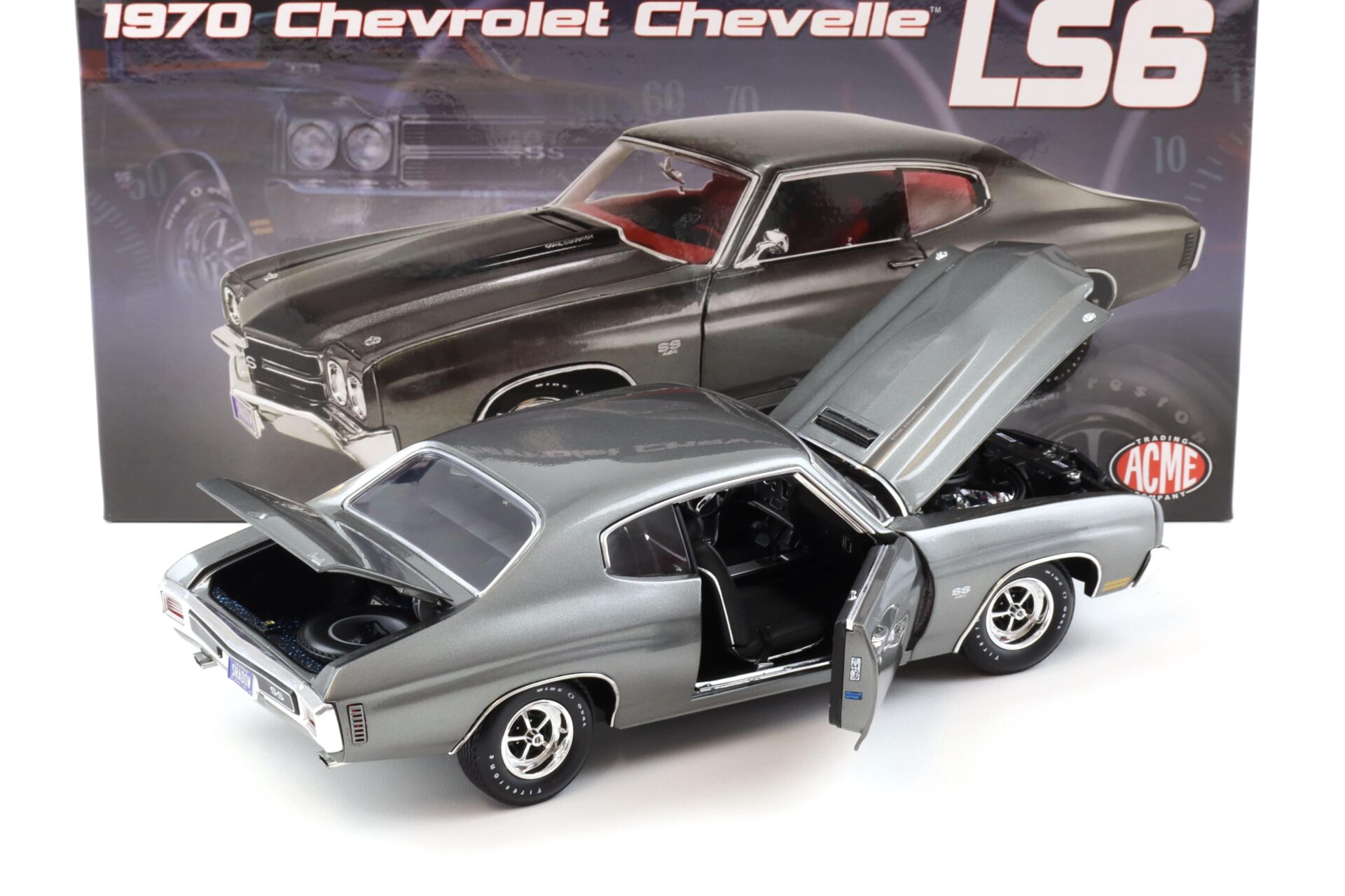 1:18 ACME 1970 Chevrolet Chevelle LS6 SS454 Coupe grey metallic