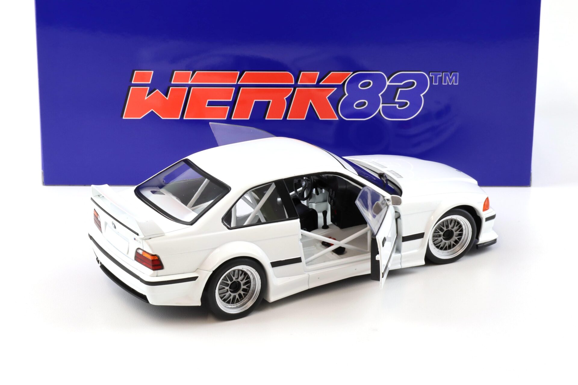 1:18 WERK83 BMW M3 E36 GTR Street Coupe Plain Body white