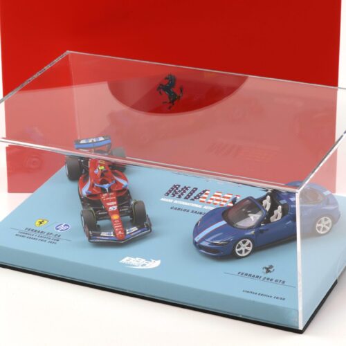 1:43 BBR Ferrari SF-24 + 296 GTS Special Set Miami GP 2024 Sainz Limited 50 pcs.