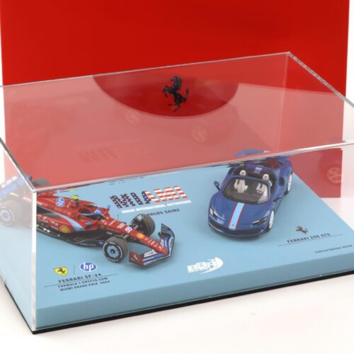 1:43 BBR Ferrari SF-24 + 296 GTS Special Set Miami GP 2024 Sainz Limited 50 pcs.