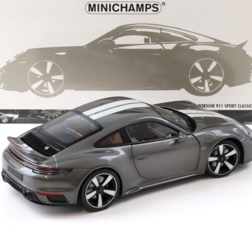 1:18 Minichamps Porsche 911 992 Sport Classic Coupe 2022 grey metallic