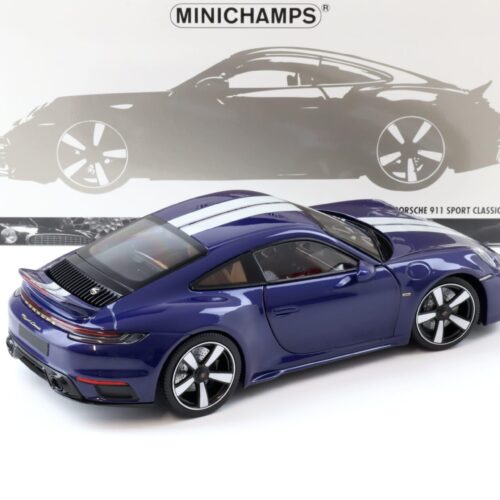 1:18 Minichamps Porsche 911 992 Sport Classic Coupe 2022 blue metallic