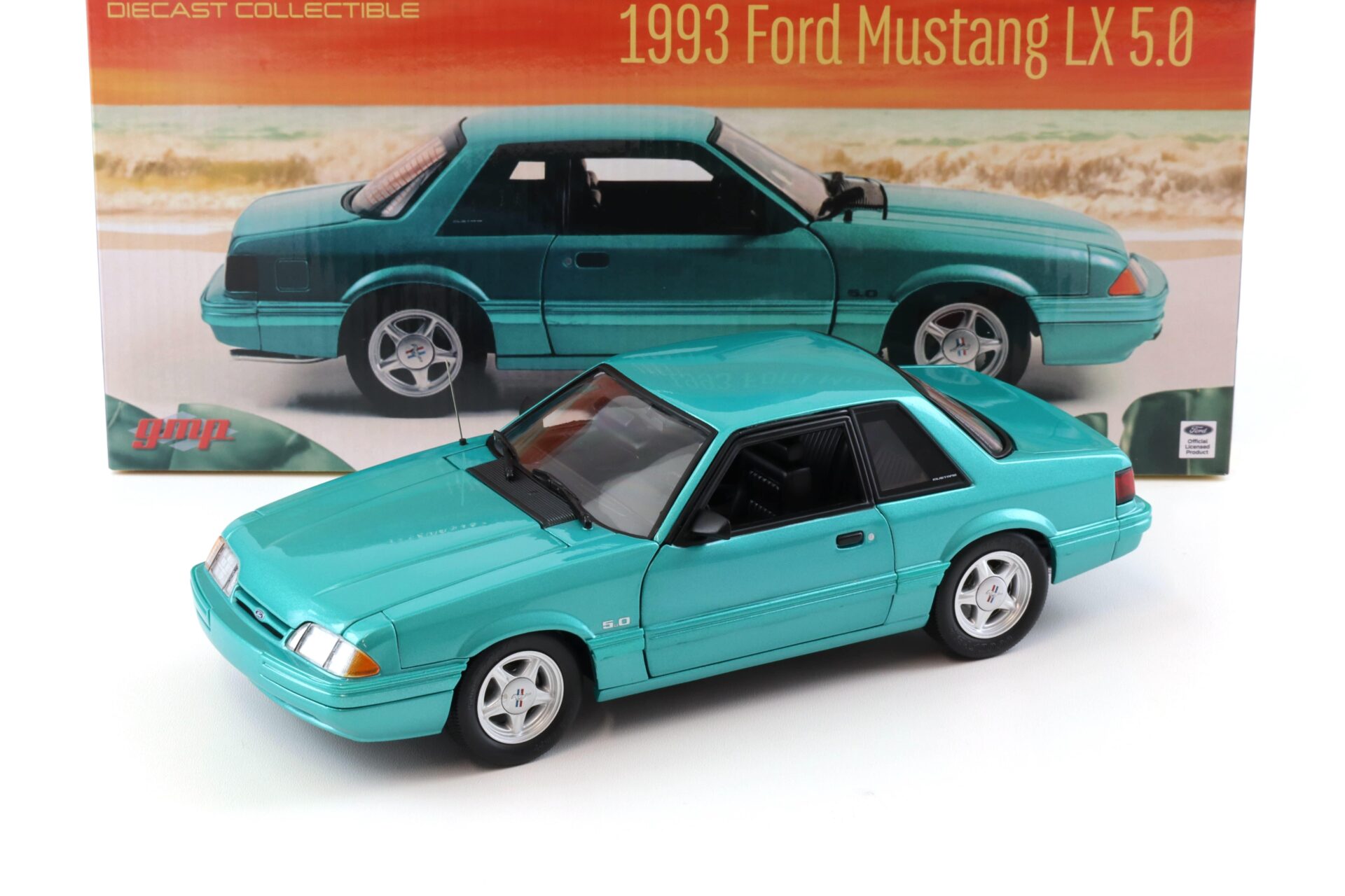1:18 GMP 1993 Ford Mustang LX 5.0 Coupe Calypso green