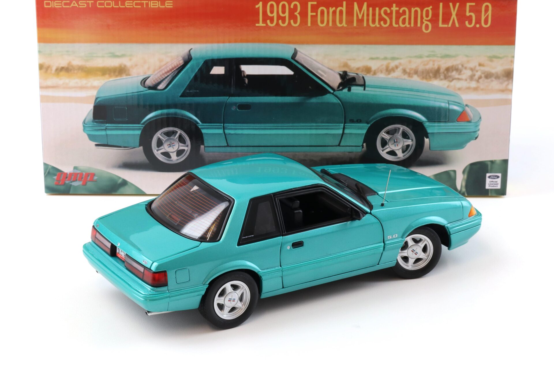 1:18 GMP 1993 Ford Mustang LX 5.0 Coupe Calypso green