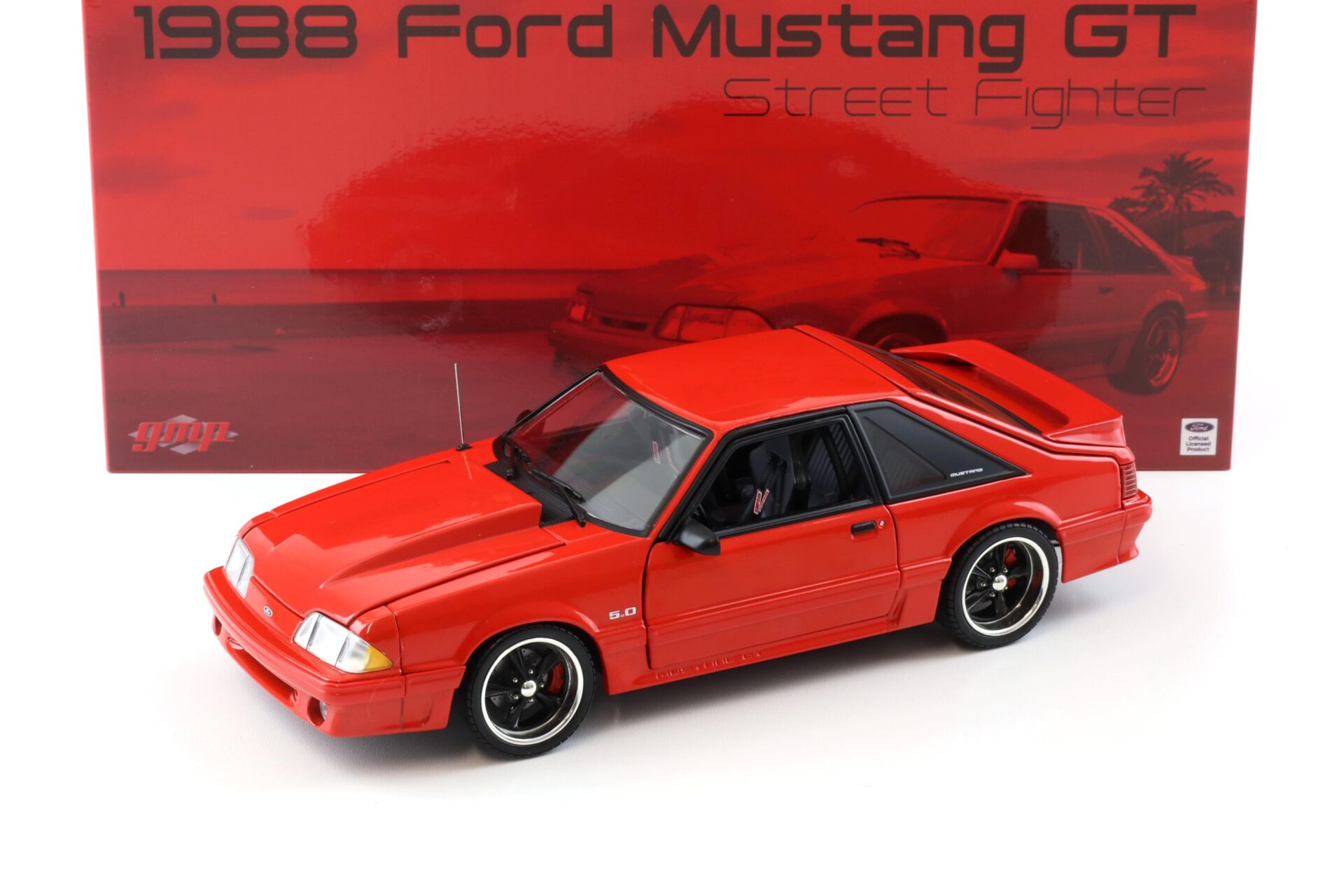 1:18 GMP 1988 Ford Mustang GT Coupe Street Fighter red