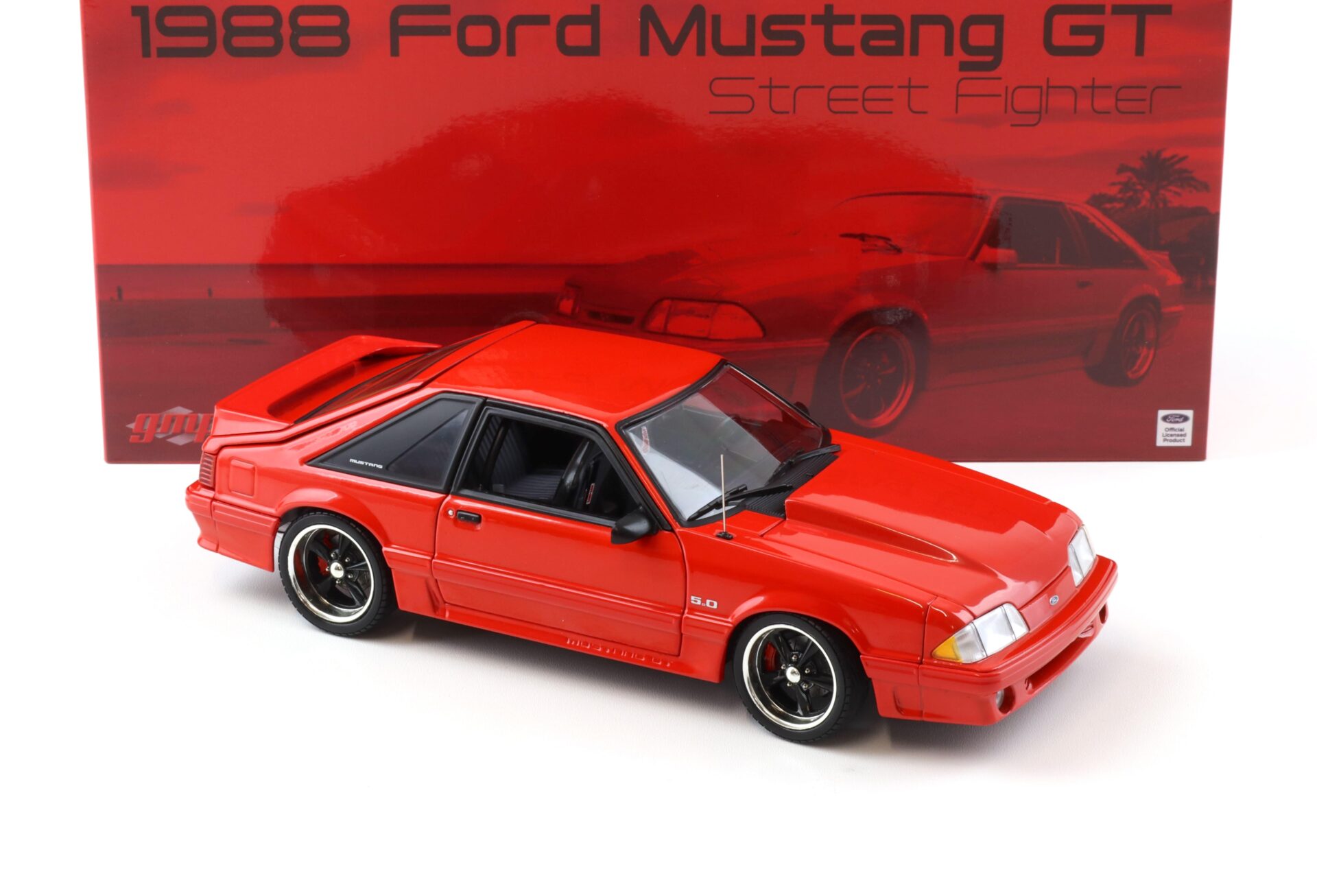 1:18 GMP 1988 Ford Mustang GT Coupe Street Fighter red