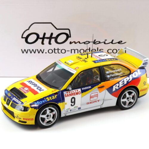 1:18 OTTO mobile OT483 Seat Cordoba EVO 2 WRC Rally San Remo 1999 Rovanpera