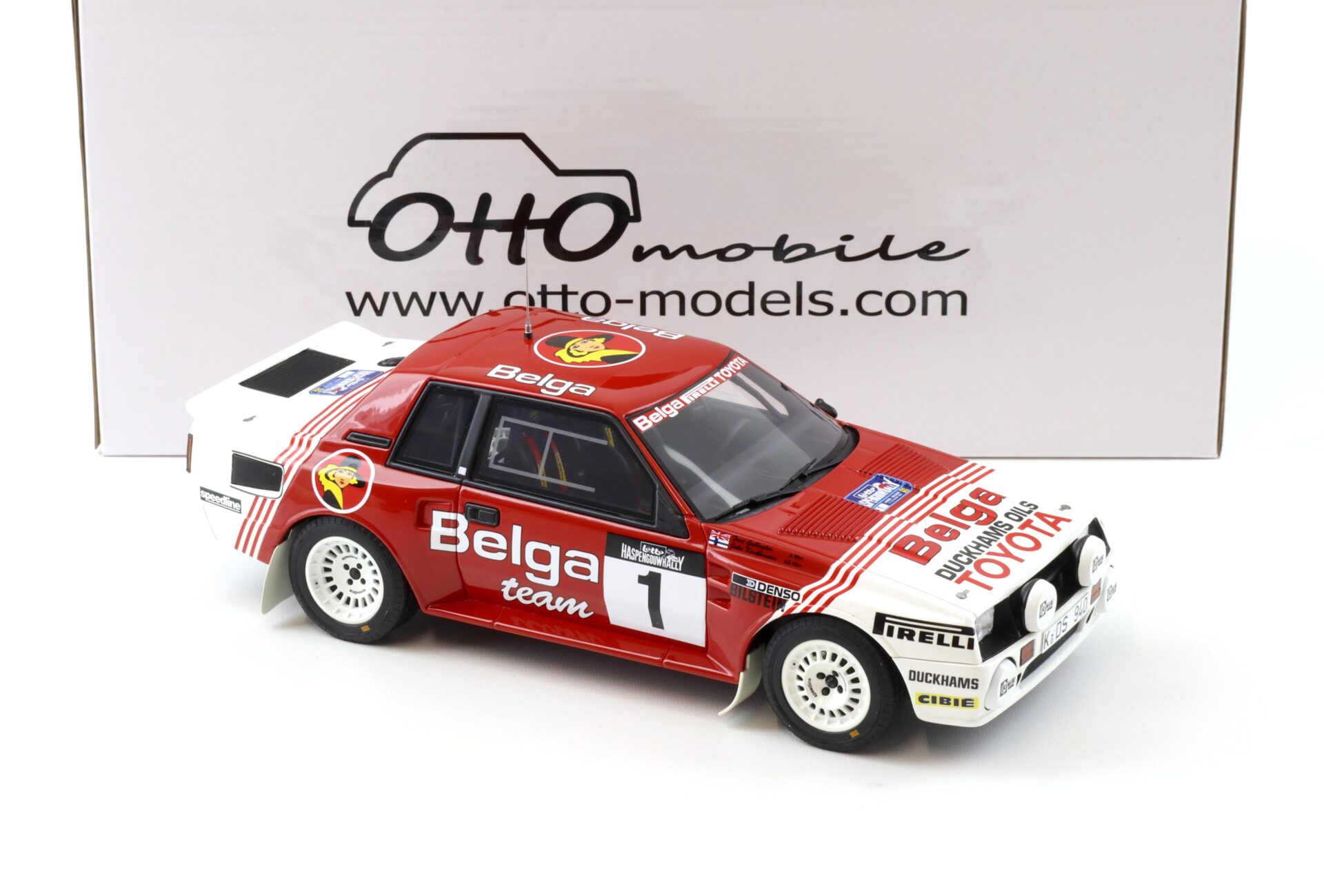1:18 OTTO mobile OT1143 Toyota Celica Twin Cam Turbo GrB Haspengouw Rallye #1 Kankkunen