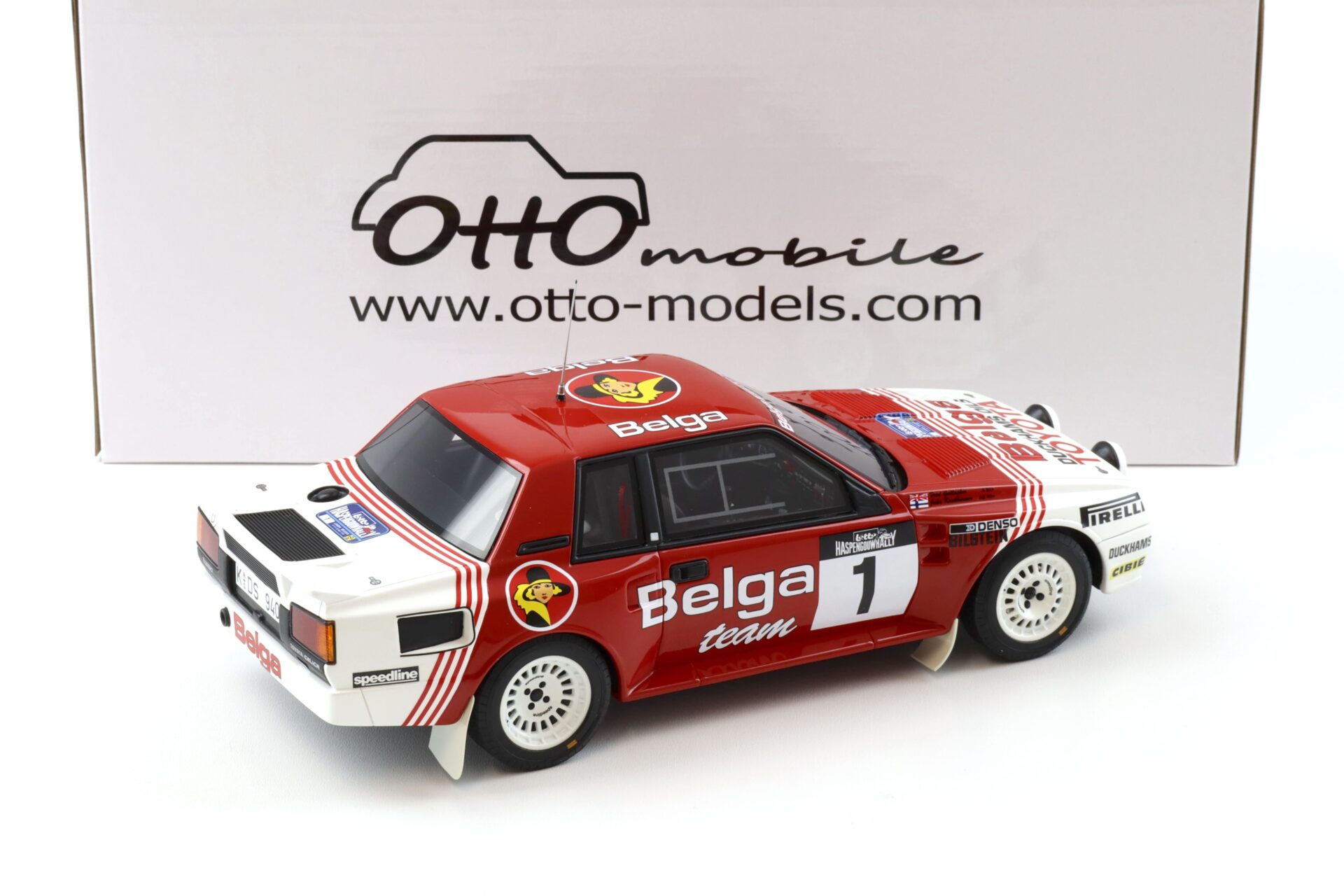 1:18 OTTO mobile OT1143 Toyota Celica Twin Cam Turbo GrB Haspengouw Rallye #1 Kankkunen