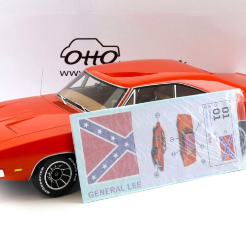 1:12 OTTO mobile G060 Dodge Charger Hemi Coupe 1969 orange + Decals