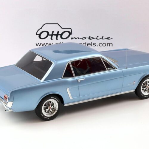 1:12 OTTO mobile G089 Ford Mustang V8 Hardtop Pony Coupe 1965 blue metallic