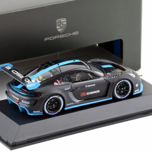 1:43 Spark Porsche Cayman GT4 e-Performance 2022 black/ blue WAP DEALER