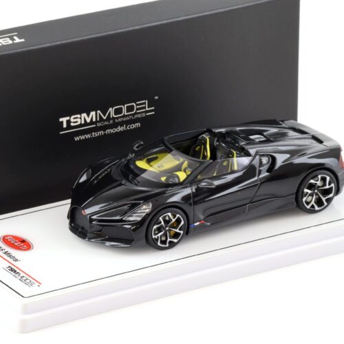 1:43 TSM Model Bugatti W16 Mistral black TSM430821
