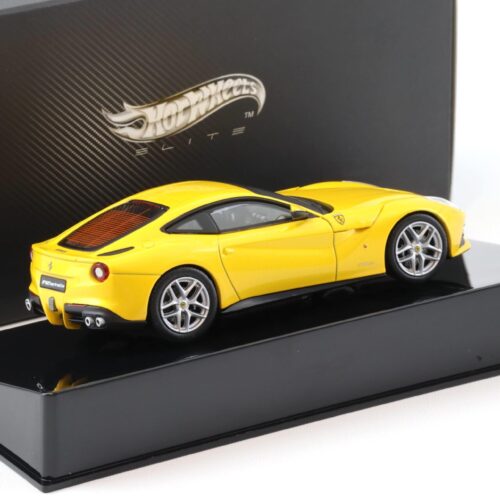 1:43 Hot Wheels Elite Ferrari F12 Berlinetta Coupe yellow