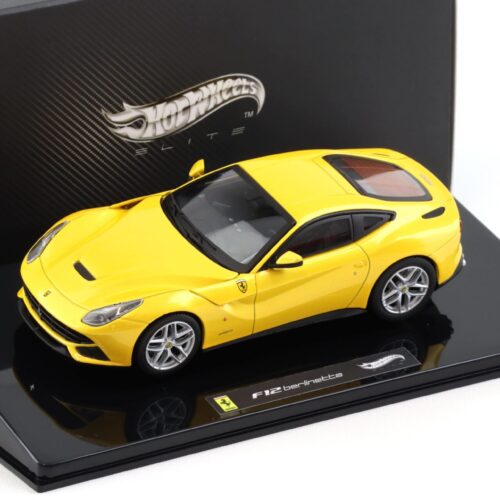 1:43 Hot Wheels Elite Ferrari F12 Berlinetta Coupe yellow