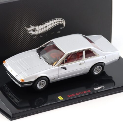 1:43 Hot Wheels Elite Ferrari 365 GT4 2+2 silver 1972