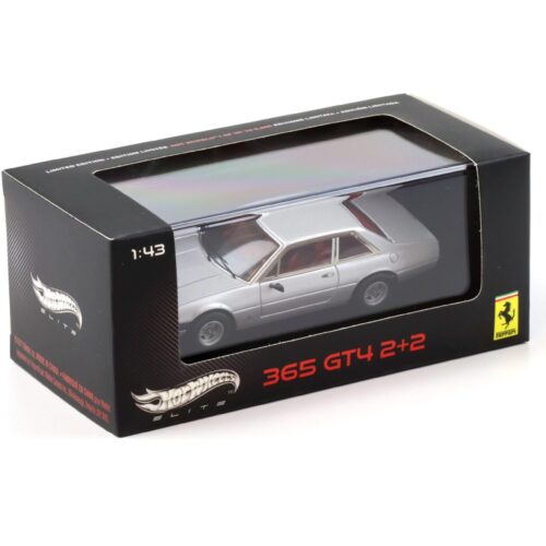 1:43 Hot Wheels Elite Ferrari 365 GT4 2+2 silver 1972