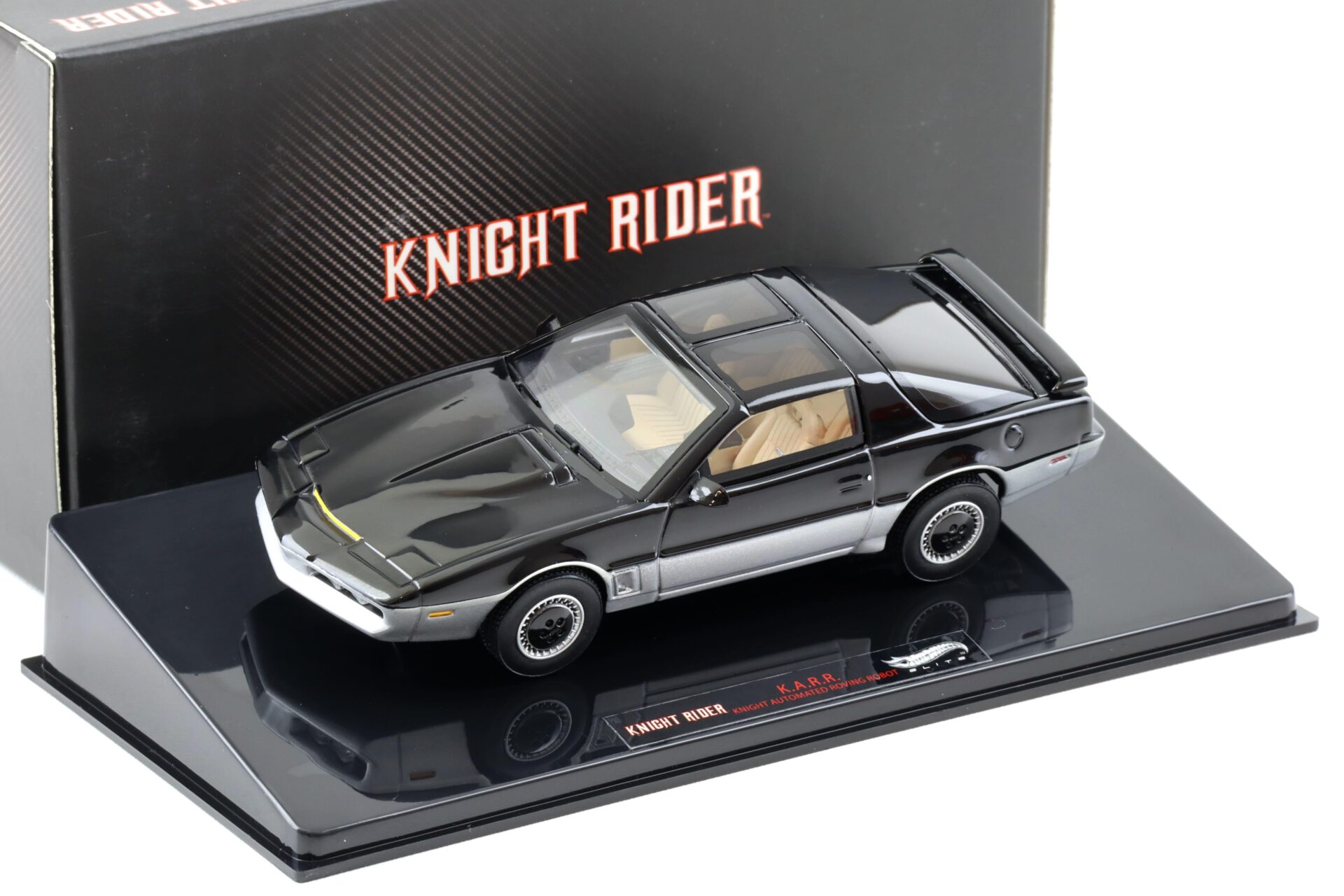 1:43 Hot Wheels Elite Pontiac Trans AM Knight Rider KARR K.A.R.R. black/ silver